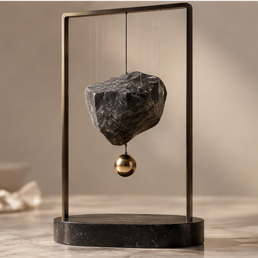 DAXVELY Floating Rock Balance Pendulum Decor - dance of balance