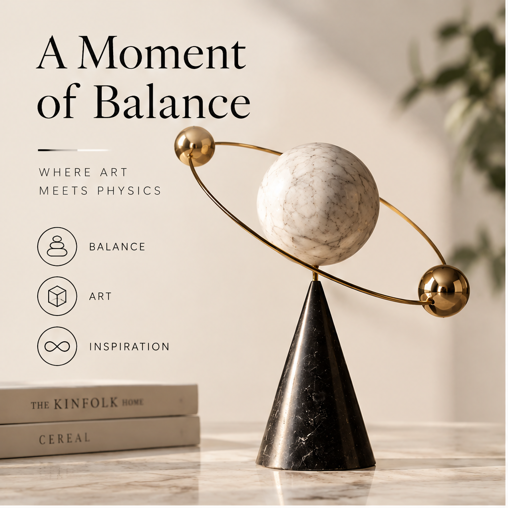 A moment of balance — where art meets physics